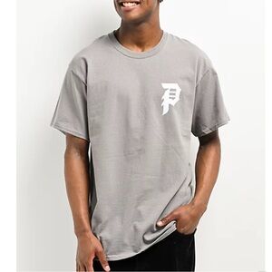 LIKE New primitive Love Bygone Medium Grey T-Shirt Size:M